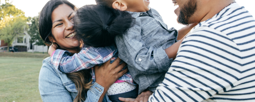 family hugging